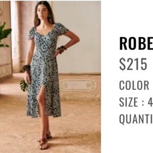 Sézane Alesia dress size 46 (14 US)